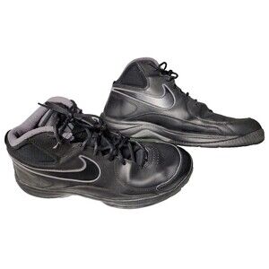 NIKE The Overplay VII Size 15 Black Leather
